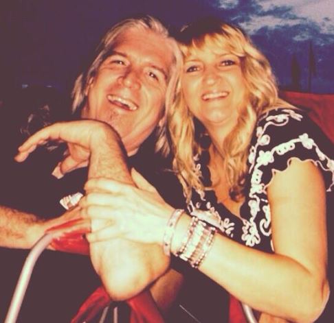 Kellie Morris with her husband